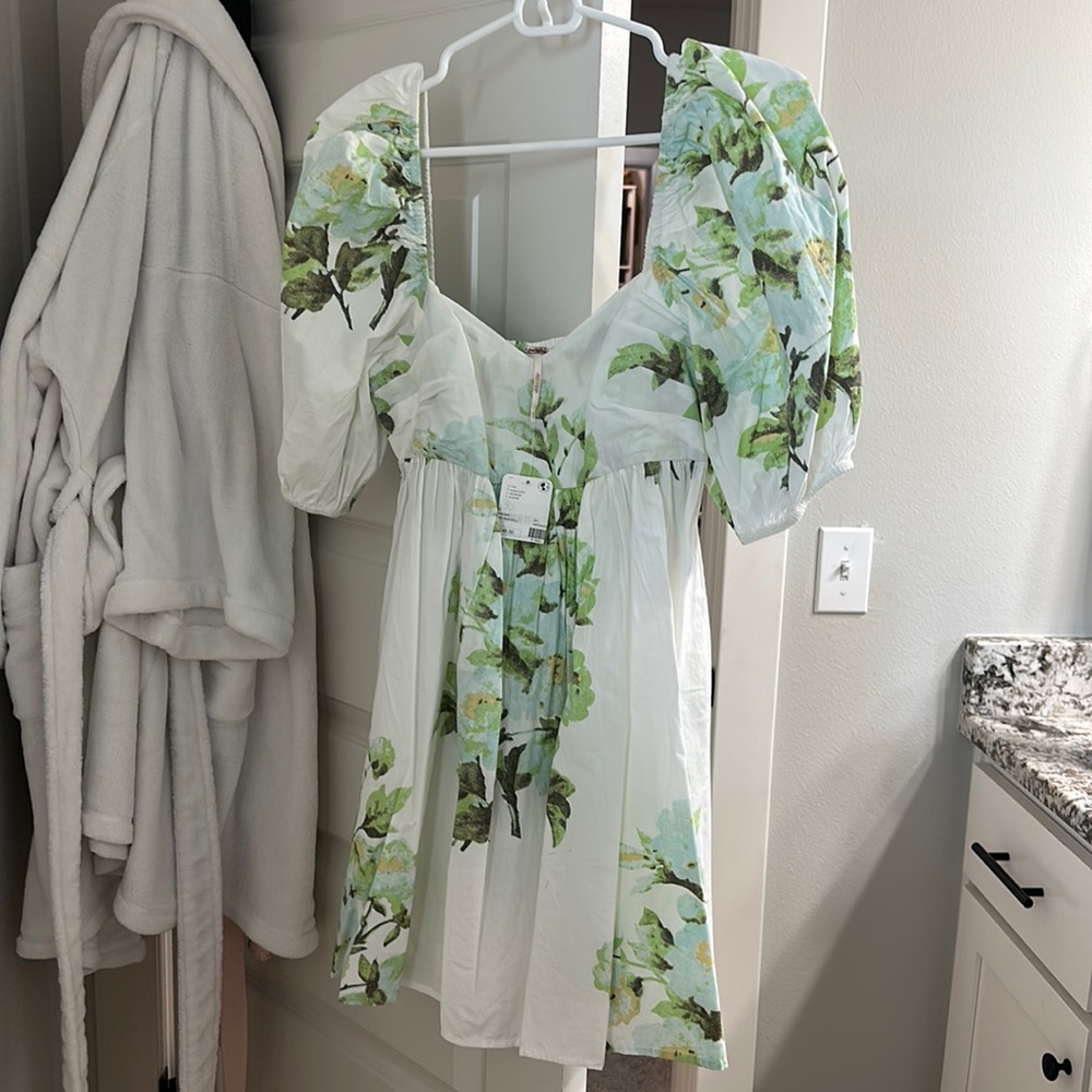 NWT Free People babydoll white dress